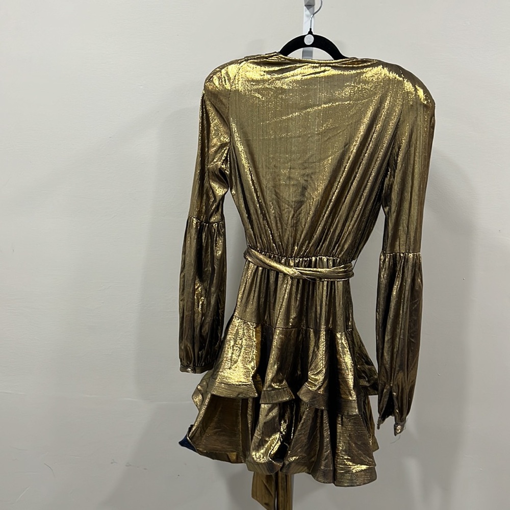 Bronx and Banco Bedouin Metallic Mini Dress - Picture 8 of 11